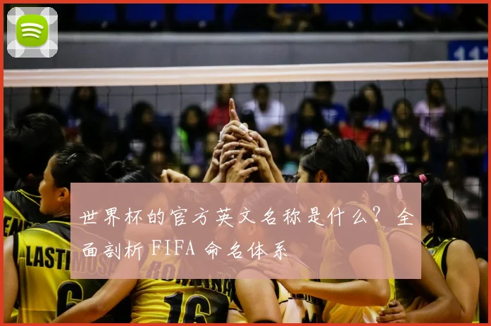 世界杯的官方英文名称是什么?全面剖析 FIFA 命名体系